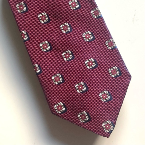 Piattelli Other - XL Piattelli Silk Tie with Diamond Pattern - Extra Long 62”